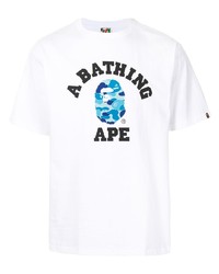 A Bathing Ape Logo Print Short Sleeve T Shirt