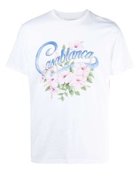 Casablanca Logo Print Short Sleeve T Shirt