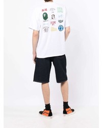 A Bathing Ape Logo Print Short Sleeve T Shirt