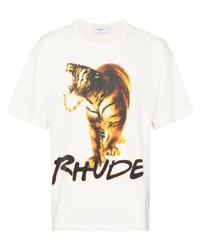 Rhude Logo Print Short Sleeve T Shirt