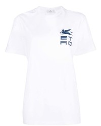 Etro Logo Print Short Sleeve T Shirt