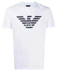 Giorgio Armani Logo Print Short Sleeve T Shirt