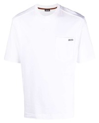 Zegna Logo Print Short Sleeve T Shirt