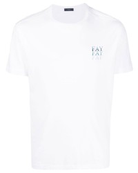 Fay Logo Print Short Sleeve T Shirt