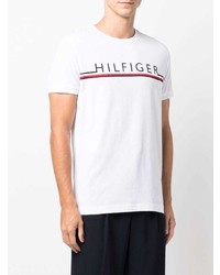 Tommy Hilfiger Logo Print Short Sleeved T Shirt