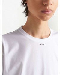 Prada Logo Print Short Sleeved T Shirt