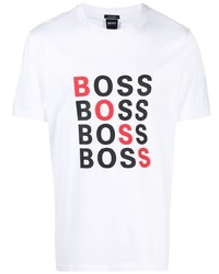 BOSS HUGO BOSS Logo Print Short Sleeved T Shirt