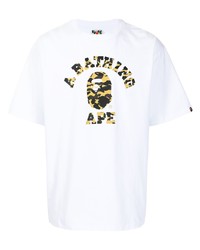 A Bathing Ape Logo Print Short Sleeved T Shirt