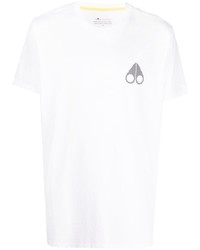 Moose Knuckles Logo Print Short Sleeved T Shirt