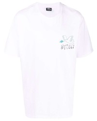 Stussy Logo Print Short Sleeved T Shirt