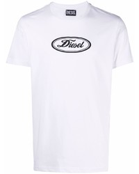 Diesel Logo Print Short Sleeved T Shirt