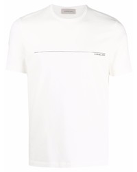 Corneliani Logo Print Short Sleeved T Shirt