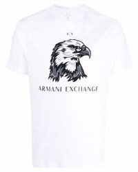 Armani Exchange Logo Print Short Sleeved T Shirt