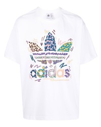 adidas Logo Print Short Sleeved T Shirt