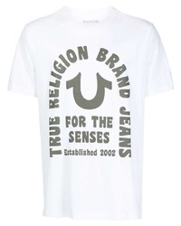 True Religion Logo Print Short Sleeved T Shirt