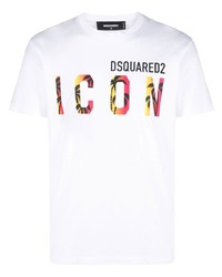 DSQUARED2 Logo Print Short Sleeved T Shirt