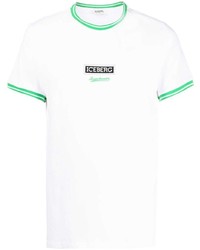 Iceberg Logo Print Stretch Cotton T Shirt