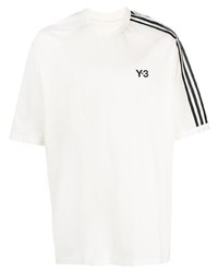 Y-3 Logo Print Stretch Cotton T Shirt
