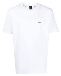 BOSS Logo Print Stretch Cotton T Shirt