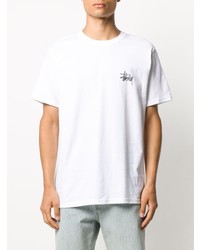 Stussy Logo Print T Shirt