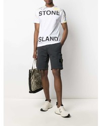 Stone Island Logo Print T Shirt