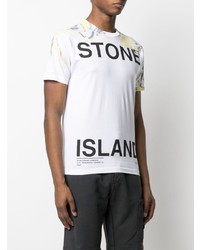 Stone Island Logo Print T Shirt