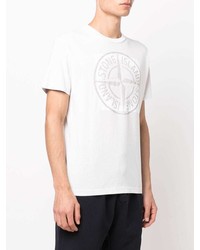 Stone Island Logo Print T Shirt