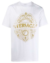 Versace Collection Logo Print T Shirt