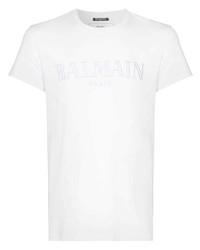 Balmain Logo Print T Shirt