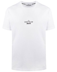 Stone Island Logo Print T Shirt