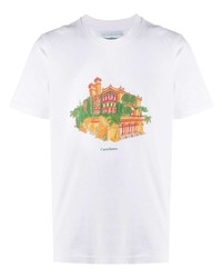 Casablanca Logo Print T Shirt