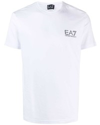 Ea7 Emporio Armani Logo Print T Shirt