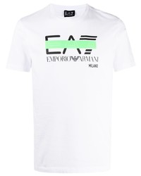 Ea7 Emporio Armani Logo Print T Shirt