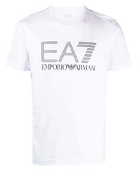 Ea7 Emporio Armani Logo Print T Shirt