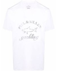 Paul & Shark Logo Print T Shirt