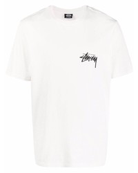 Stussy Logo Print T Shirt