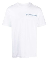 Pleasures Logo Print T Shirt