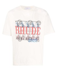 Rhude Logo Print T Shirt