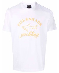 Paul & Shark Logo Print T Shirt