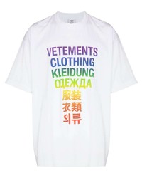 Vetements Logo Print T Shirt