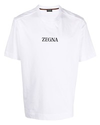 Zegna Logo Print T Shirt