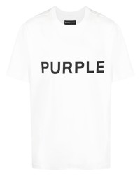 purple brand Logo Print T Shirt