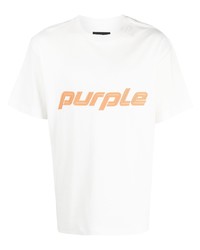 purple brand Logo Print T Shirt