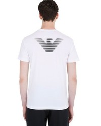 Logo Printed Cotton Jersey T Shirt