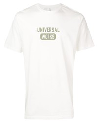 Universal Works Logo Printed T Shirt