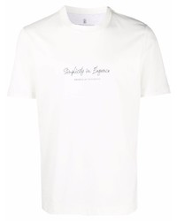 Brunello Cucinelli Logo Printed T Shirt