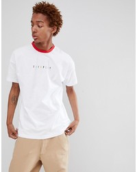 FAIRPLAY Logo Ringer T Shirt In White