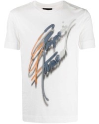 Emporio Armani Logo Signature Print T Shirt