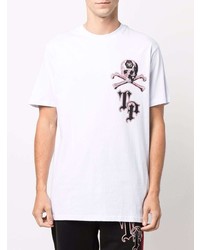 Philipp Plein Logo Skull Print T Shirt