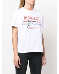 DSQUARED2 Logo Slogan Print T Shirt